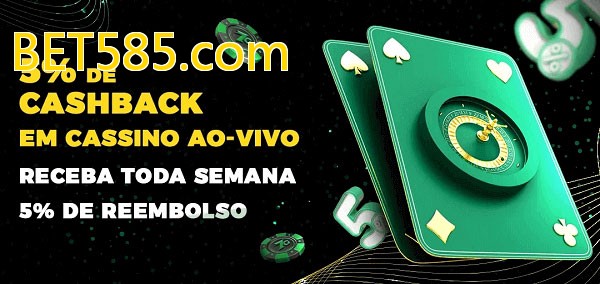 Promoções do cassino ao Vivo BET585.com